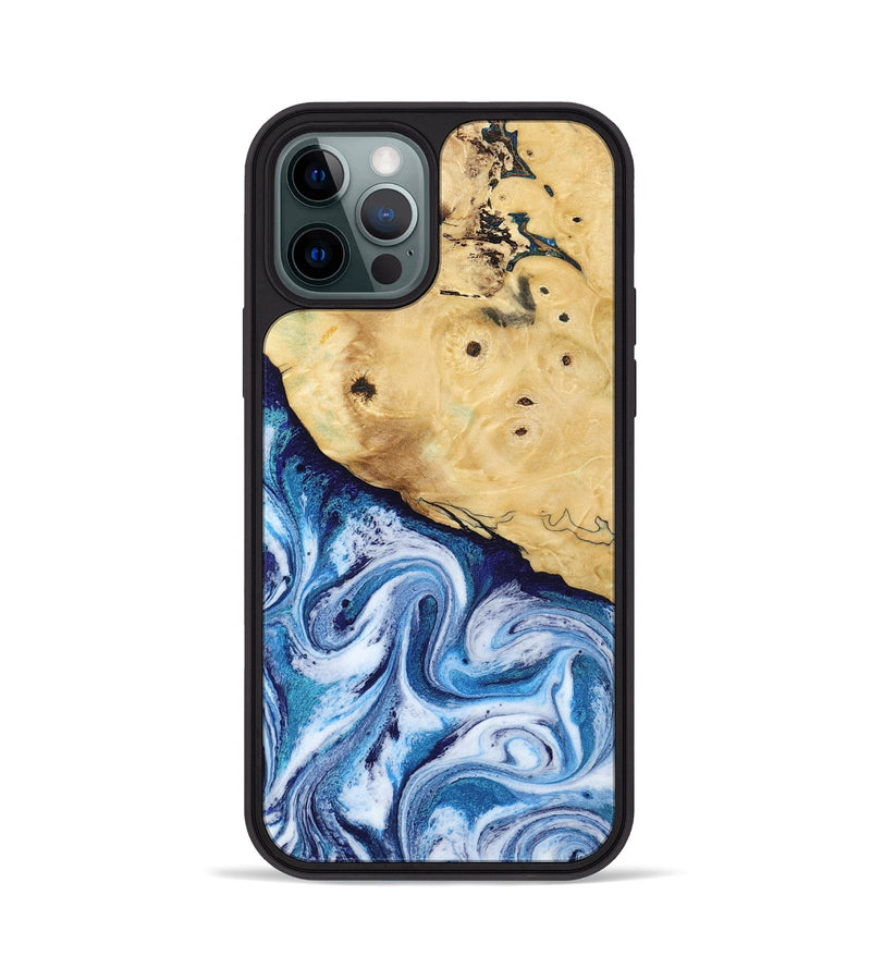 iPhone 12 Pro Wood Phone Case - Admiral (Blue, 817689)