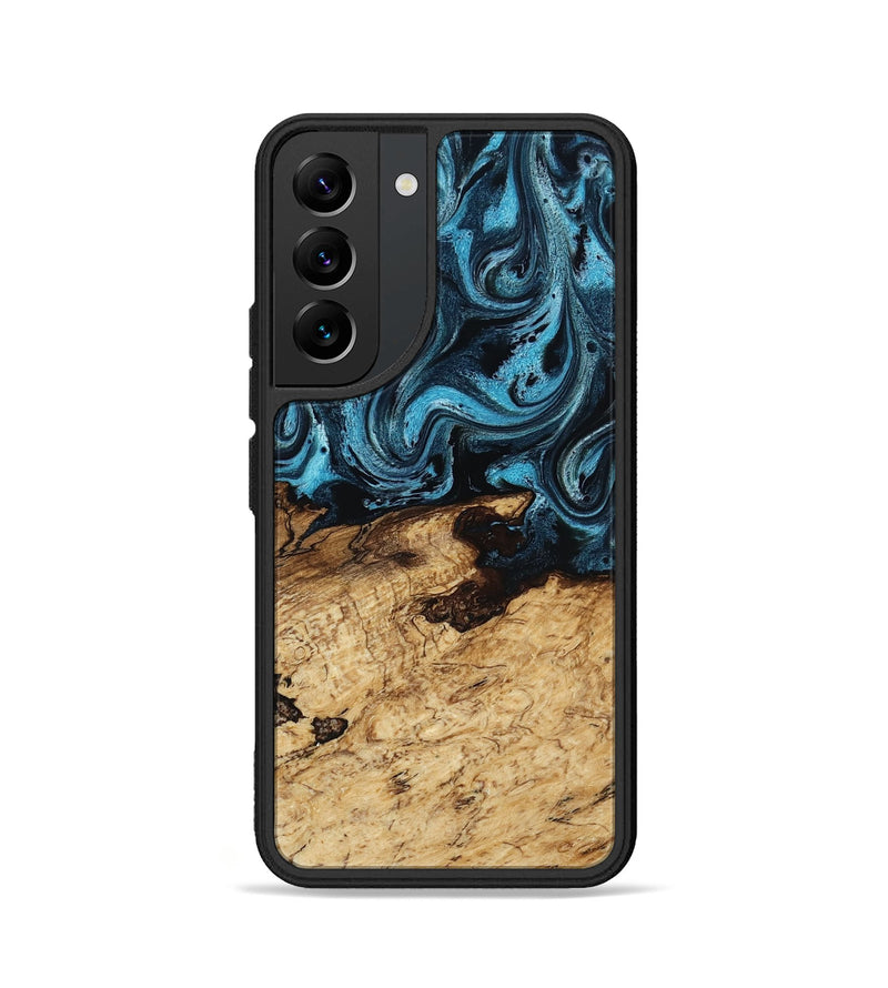 Galaxy S22 Wood Phone Case - Maximus (Blue, 817691)