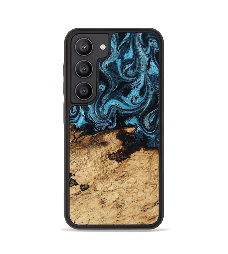Galaxy S23 Wood Phone Case - Maximus (Blue, 817691)