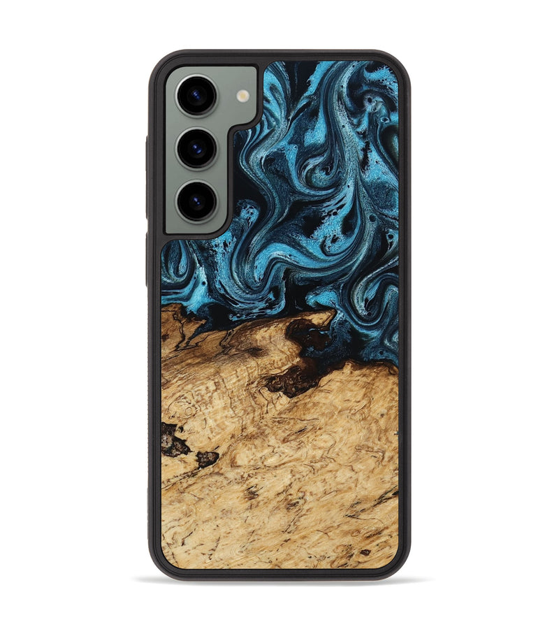Galaxy S23 Plus Wood Phone Case - Maximus (Blue, 817691)