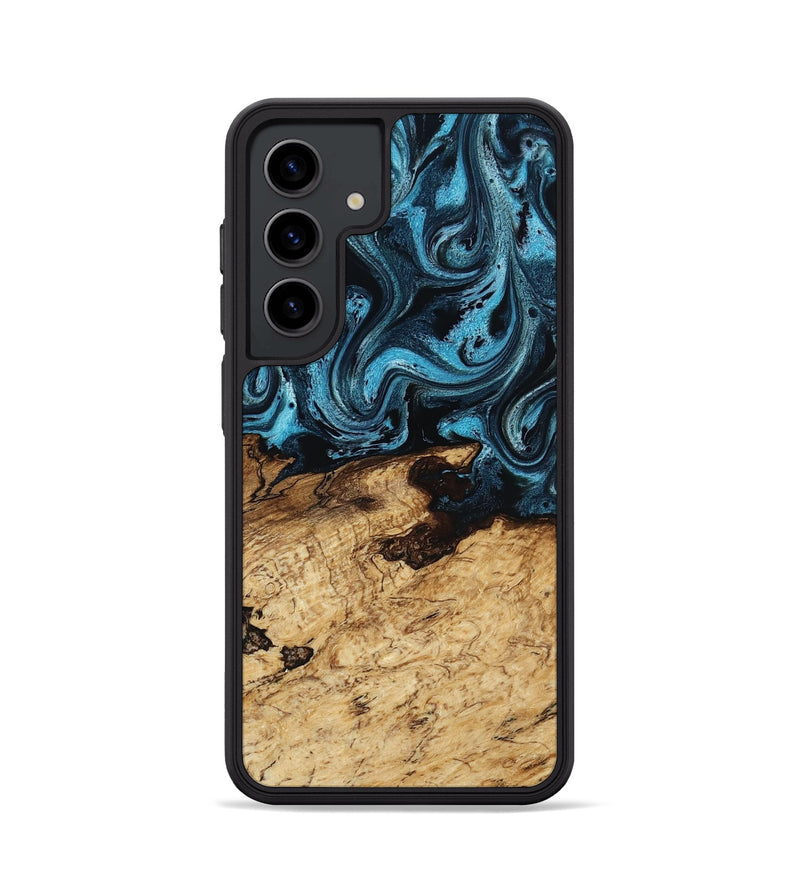 Galaxy S24 Wood Phone Case - Maximus (Blue, 817691)
