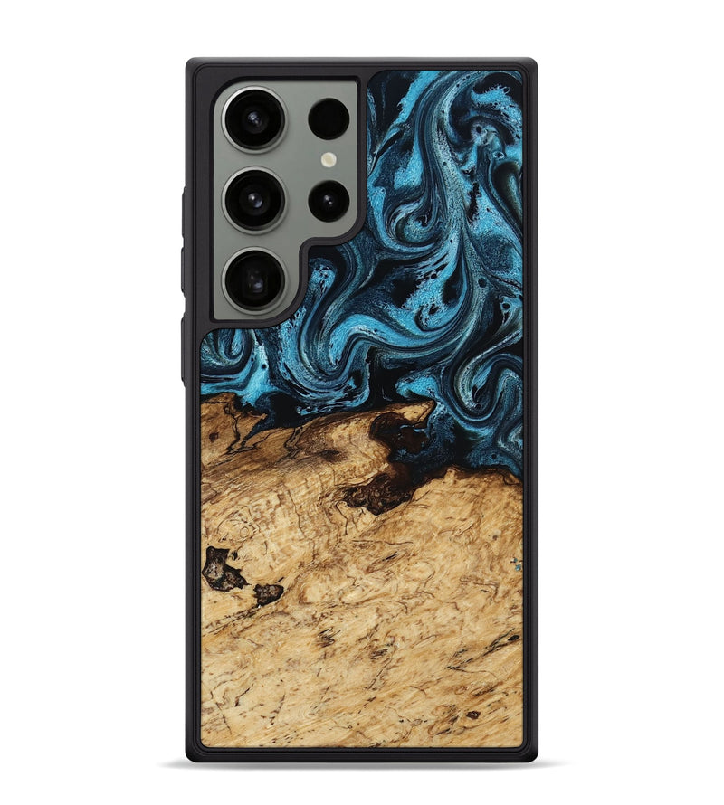 Galaxy S24 Ultra Wood Phone Case - Maximus (Blue, 817691)