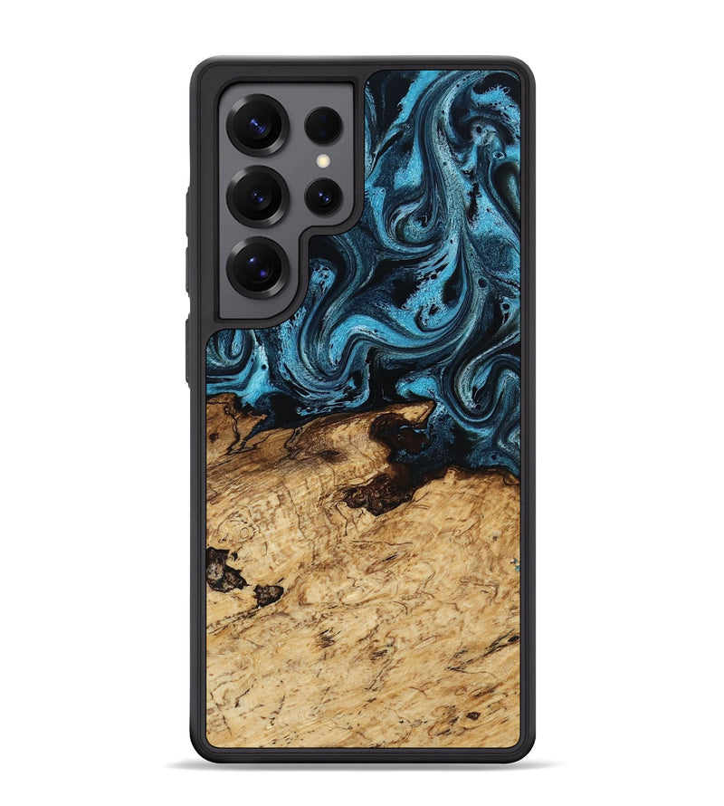 Galaxy S25 Ultra Wood Phone Case - Maximus (Blue, 817691)