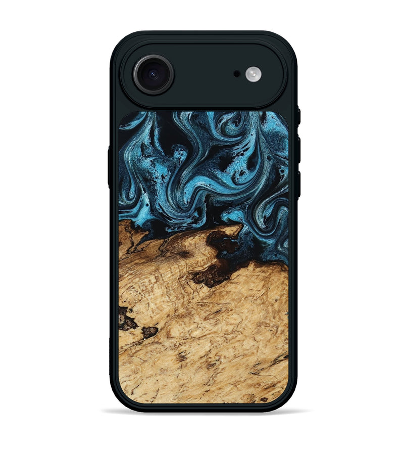 iPhone 17 Air Wood Phone Case - Maximus (Blue, 817691)