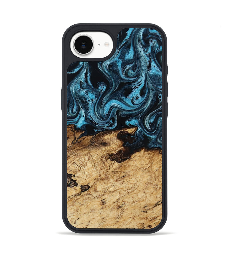 iPhone 17e Wood Phone Case - Maximus (Blue, 817691)