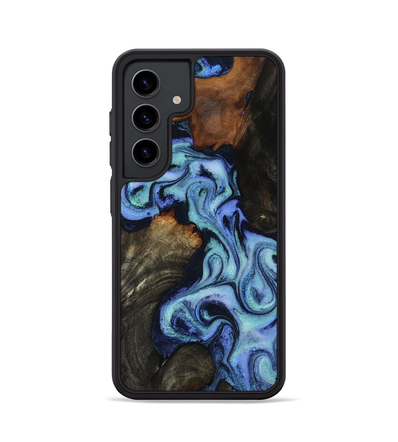 Galaxy S24 Wood Phone Case - Kylee (Blue, 817693)