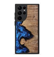 Galaxy S22 Ultra Wood Phone Case - Maggie (Blue, 817695)