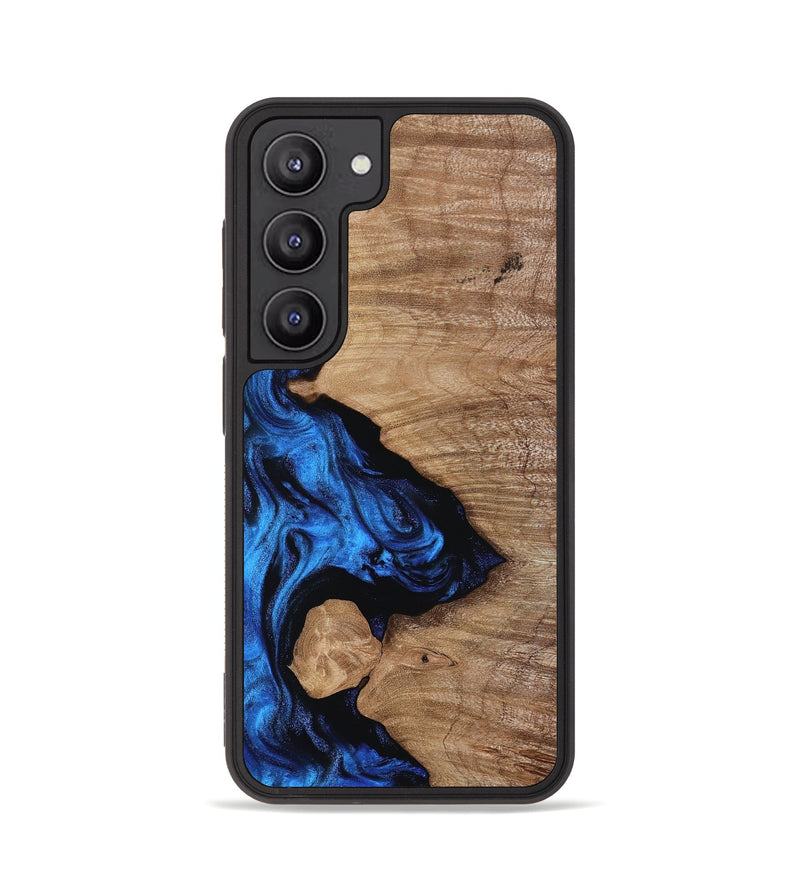 Galaxy S23 Wood Phone Case - Maggie (Blue, 817695)