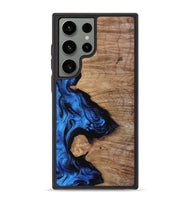 Galaxy S23 Ultra Wood Phone Case - Maggie (Blue, 817695)