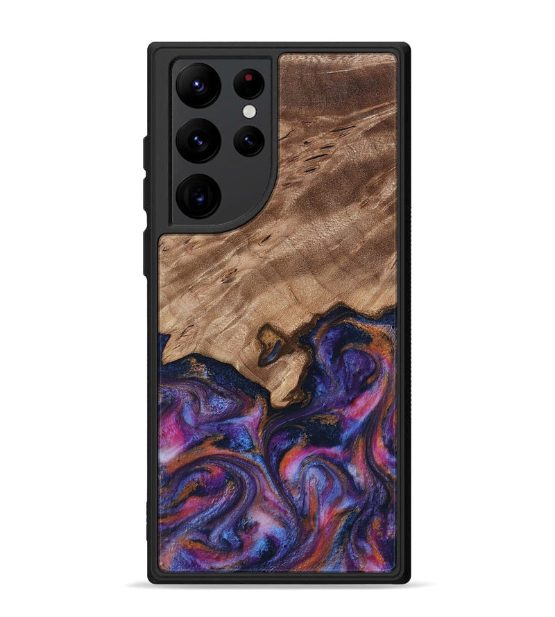 Galaxy S22 Ultra Wood Phone Case - Will (Blue, 817696)