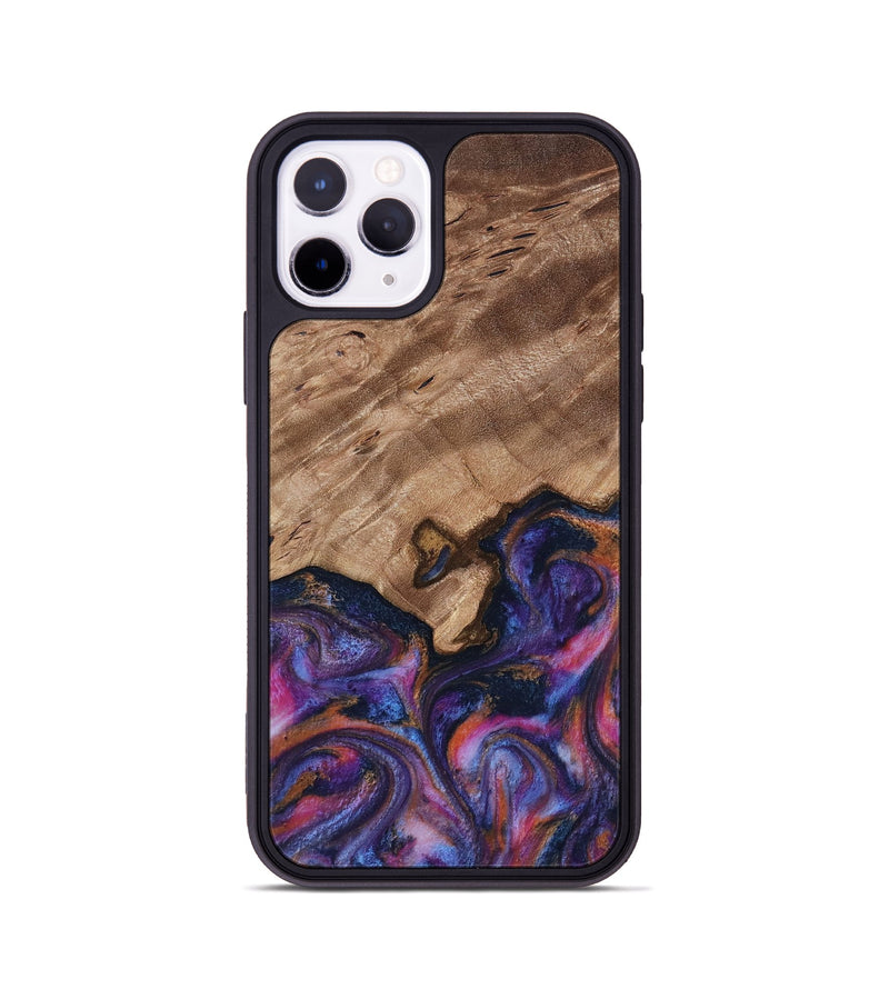 iPhone 11 Pro Wood Phone Case - Will (Blue, 817696)