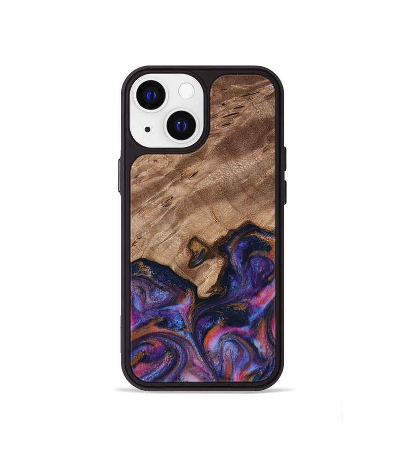 iPhone 13 mini Wood Phone Case - Will (Blue, 817696)