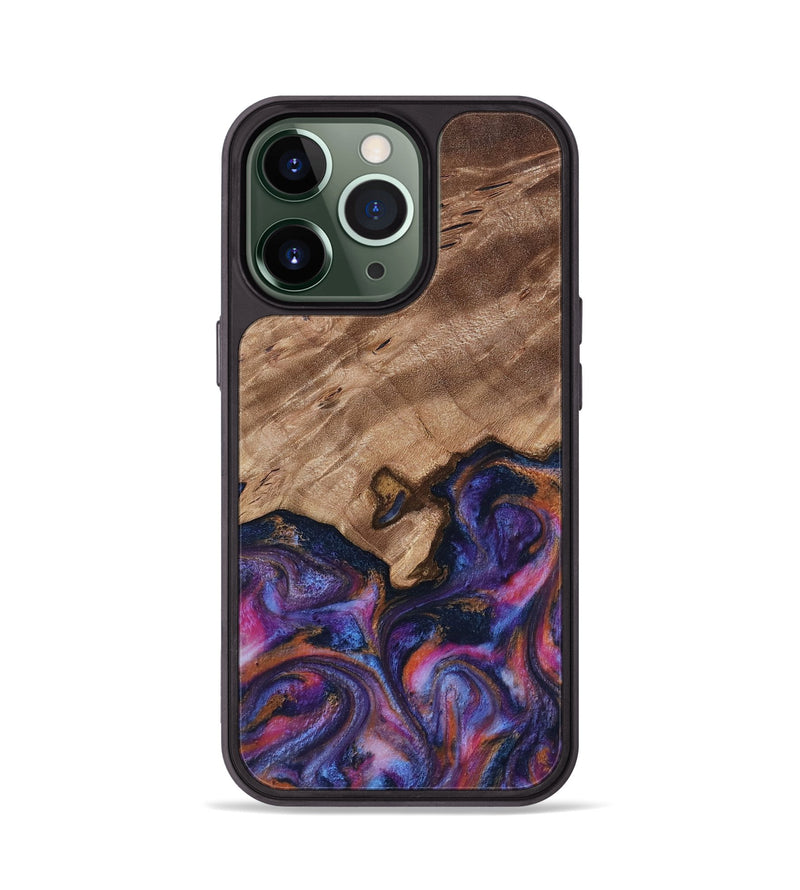 iPhone 13 Pro Wood Phone Case - Will (Blue, 817696)