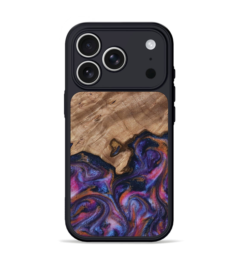 iPhone 17 Pro Wood Phone Case - Will (Blue, 817696)