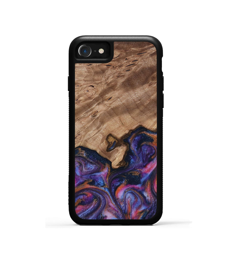iPhone SE Wood Phone Case - Will (Blue, 817696)