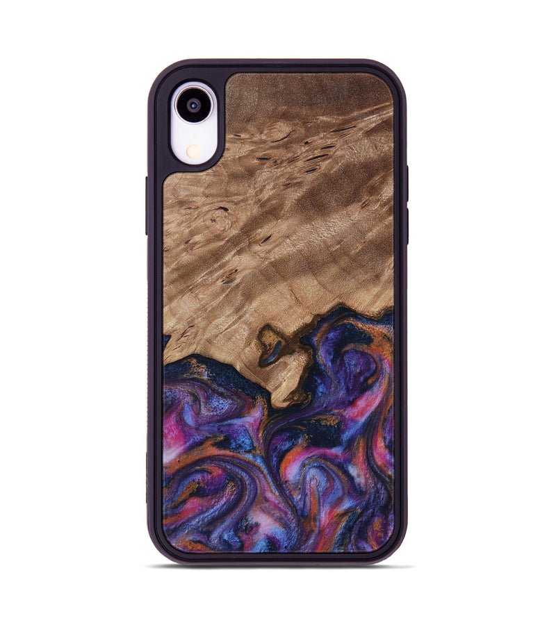 iPhone Xr Wood Phone Case - Will (Blue, 817696)