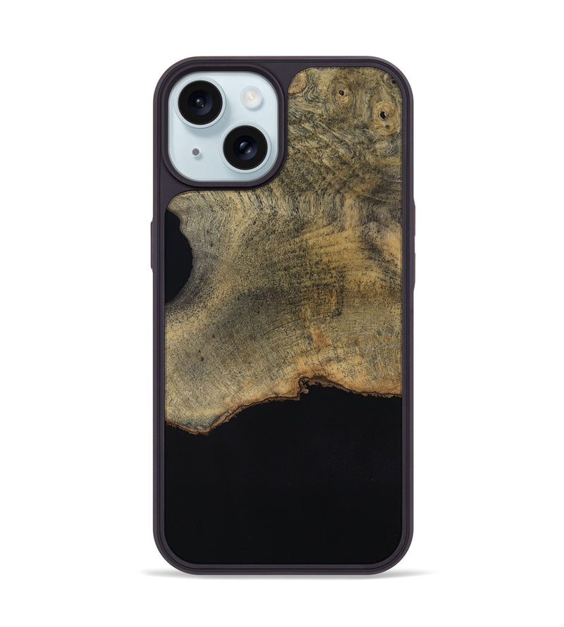 iPhone 15 Wood Phone Case - Brady (Wood Burl, 817697)
