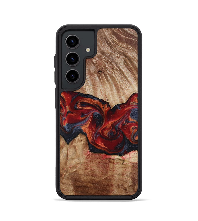 Galaxy S24 Wood Phone Case - Tiara (Red, 817699)