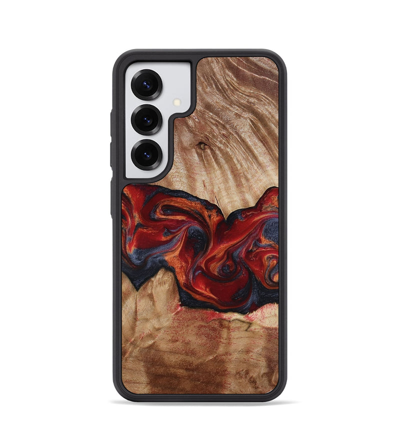 Galaxy S25 Wood Phone Case - Tiara (Red, 817699)