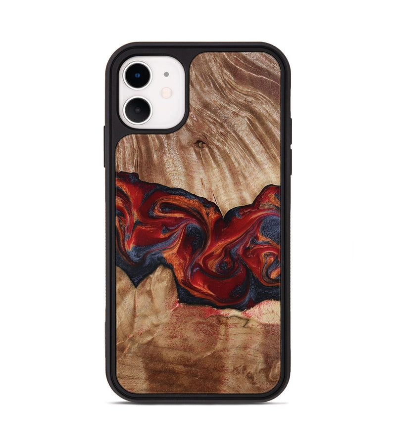 iPhone 11 Wood Phone Case - Tiara (Red, 817699)