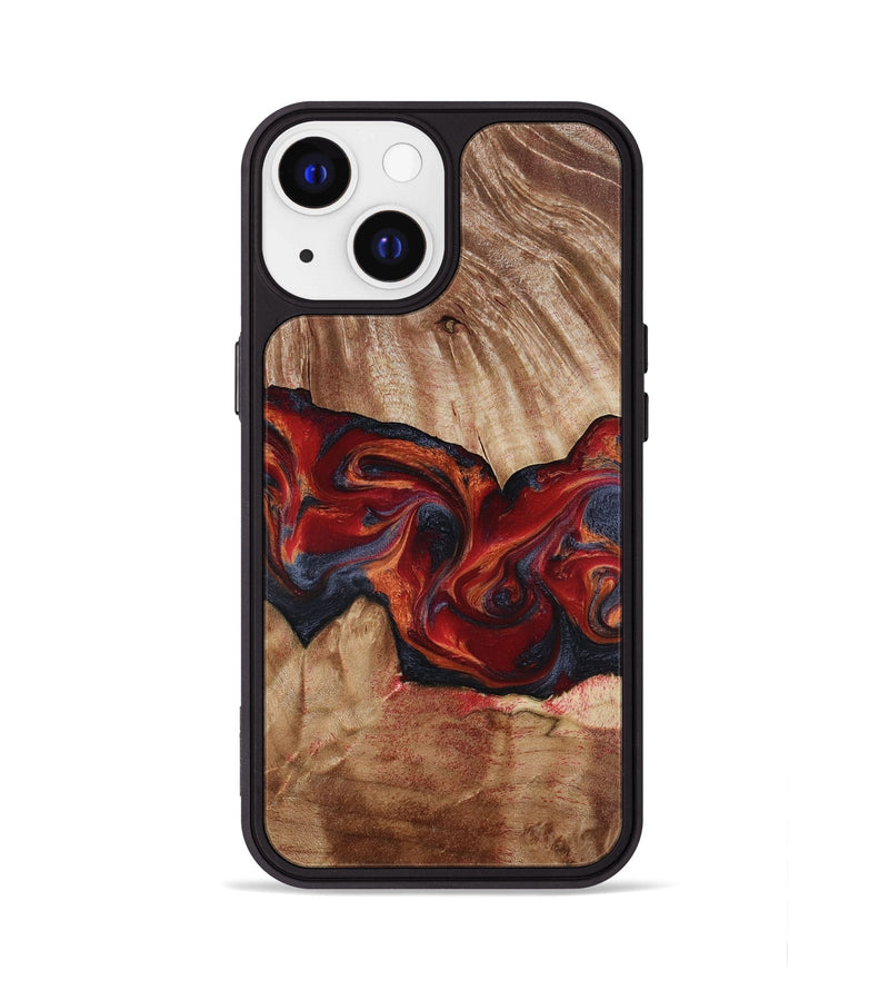 iPhone 13 Wood Phone Case - Tiara (Red, 817699)