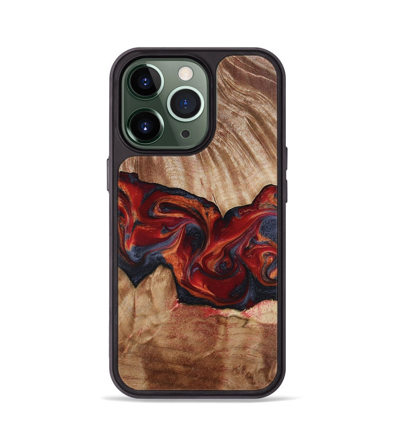 iPhone 13 Pro Wood Phone Case - Tiara (Red, 817699)