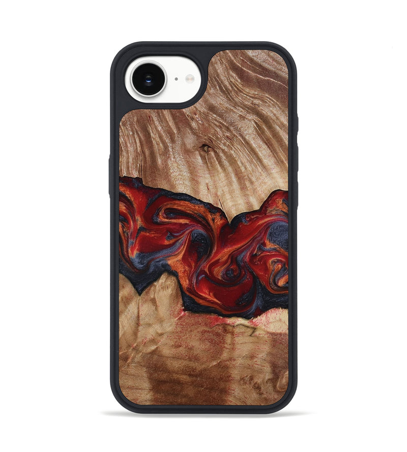 iPhone 16e Wood Phone Case - Tiara (Red, 817699)