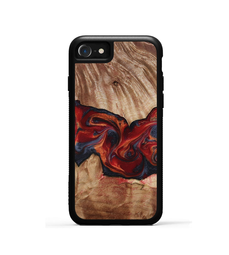 iPhone SE Wood Phone Case - Tiara (Red, 817699)