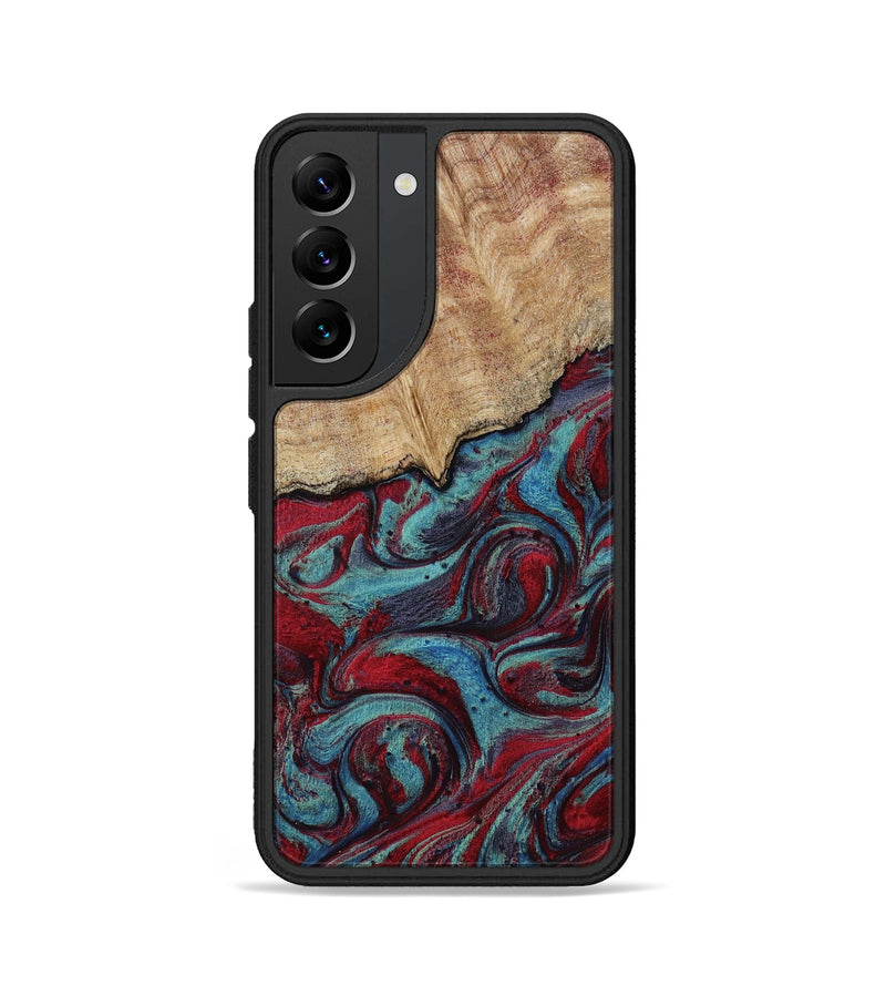 Galaxy S22 Wood Phone Case - Una (Red, 817700)