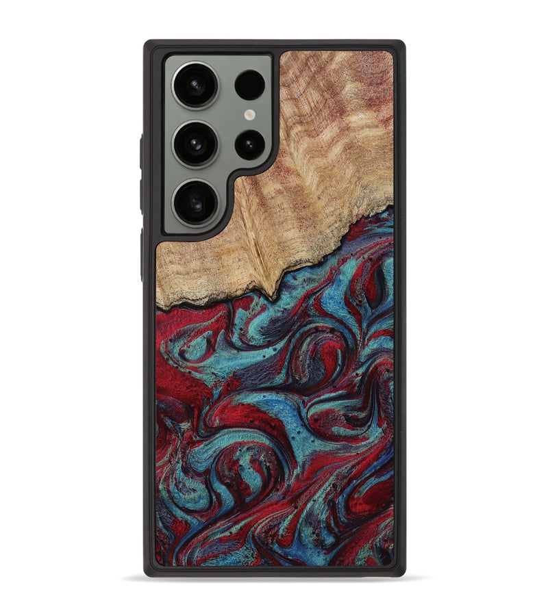 Galaxy S23 Ultra Wood Phone Case - Una (Red, 817700)