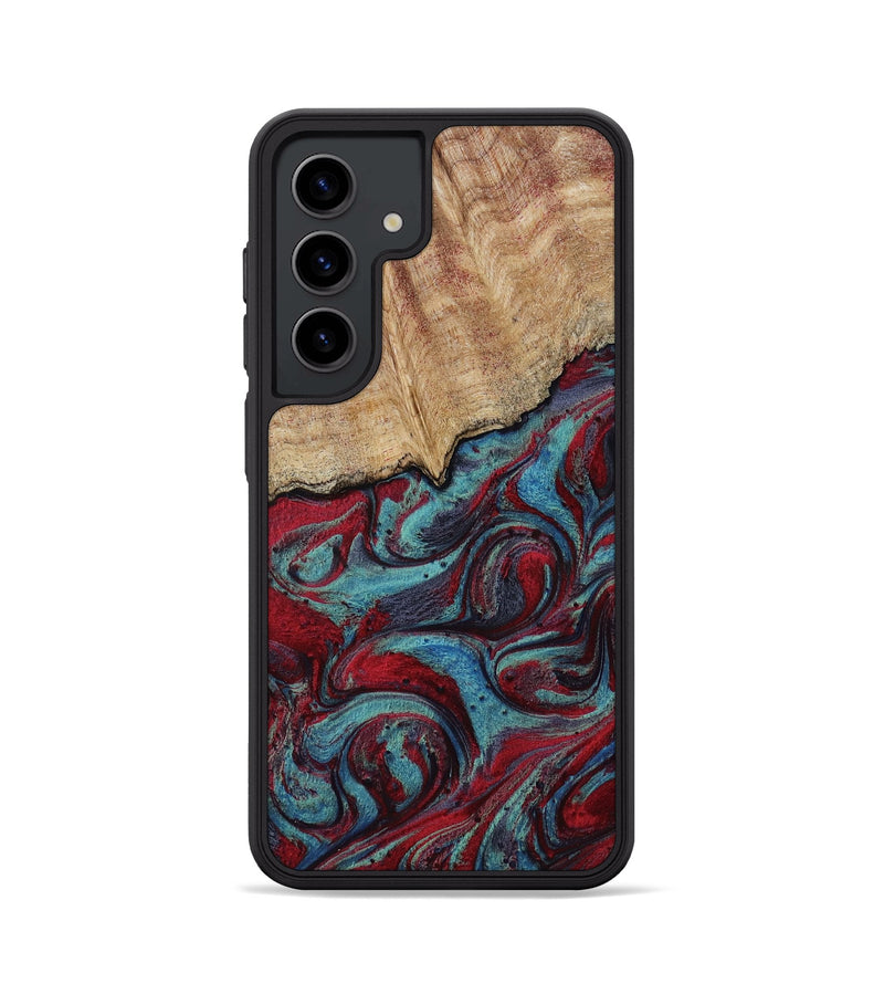 Galaxy S24 Wood Phone Case - Una (Red, 817700)