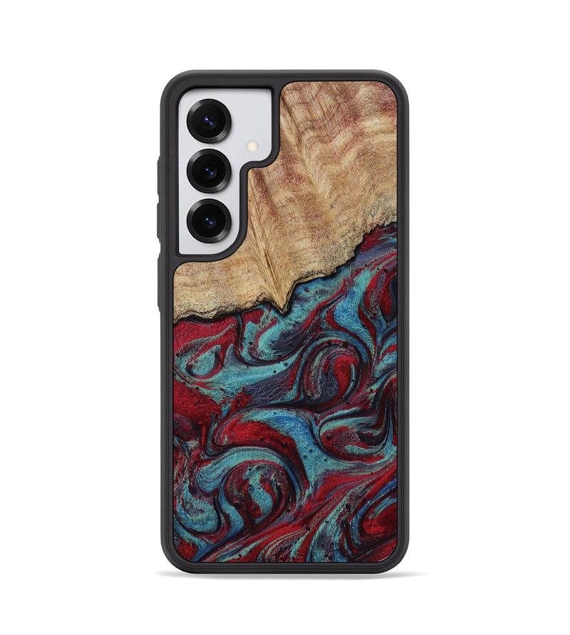 Galaxy S25 Wood Phone Case - Una (Red, 817700)