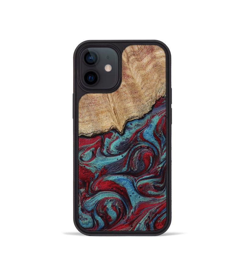 iPhone 12 mini Wood Phone Case - Una (Red, 817700)