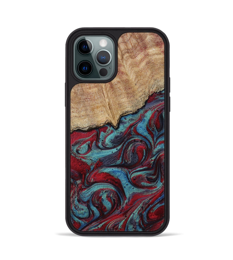 iPhone 12 Pro Wood Phone Case - Una (Red, 817700)