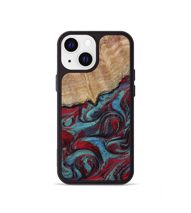 iPhone 13 mini Wood Phone Case - Una (Red, 817700)