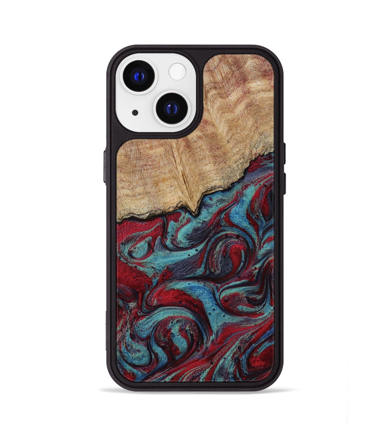 iPhone 13 Wood Phone Case - Una (Red, 817700)