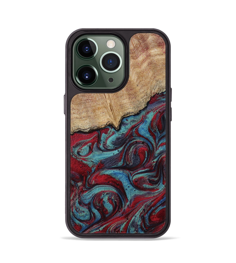 iPhone 13 Pro Wood Phone Case - Una (Red, 817700)