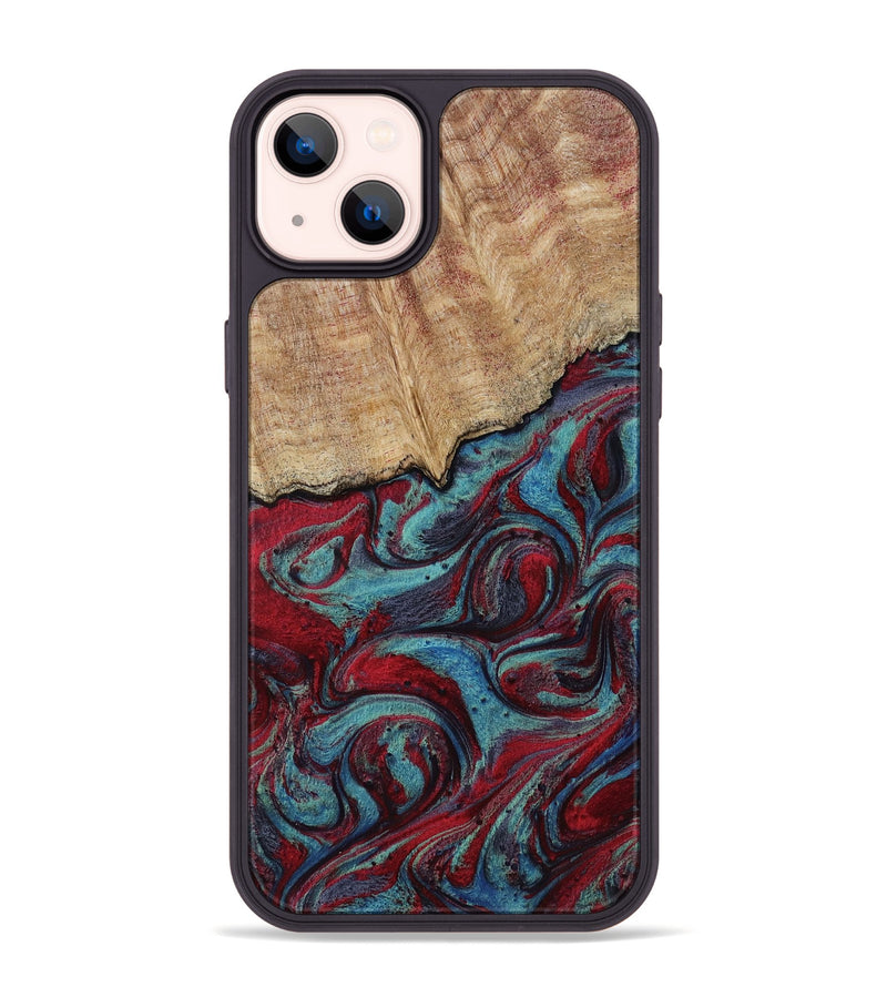 iPhone 14 Plus Wood Phone Case - Una (Red, 817700)