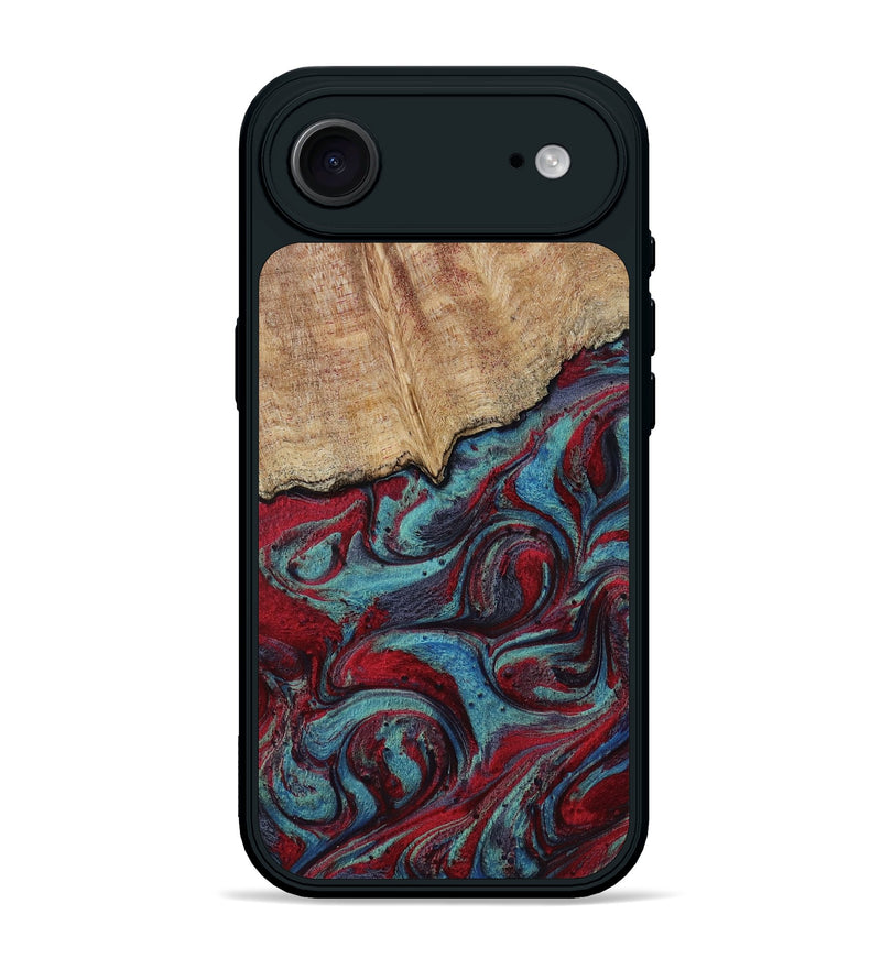 iPhone 17 Air Wood Phone Case - Una (Red, 817700)