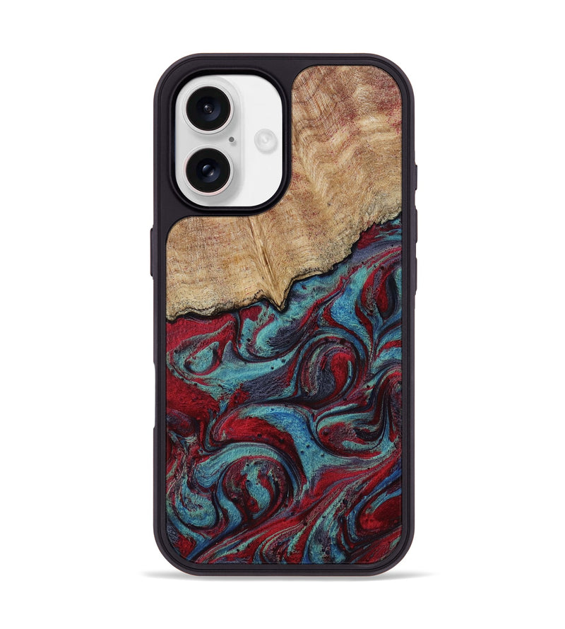 iPhone 17 Wood Phone Case - Una (Red, 817700)