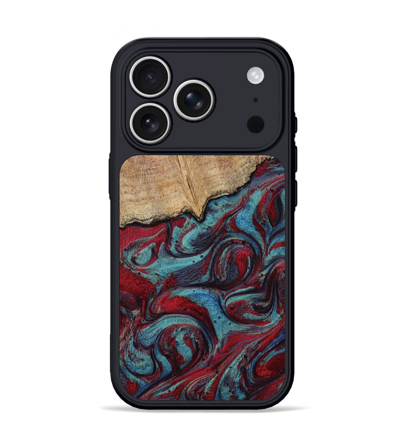 iPhone 17 Pro Wood Phone Case - Una (Red, 817700)