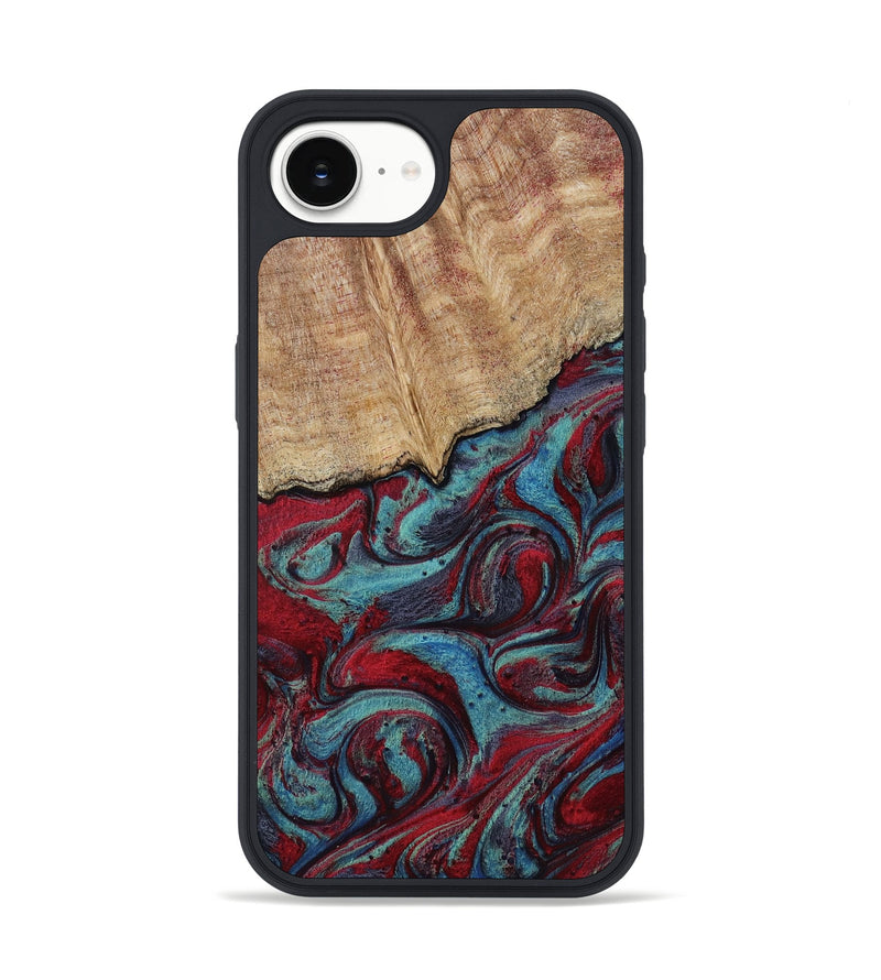 iPhone 17e Wood Phone Case - Una (Red, 817700)