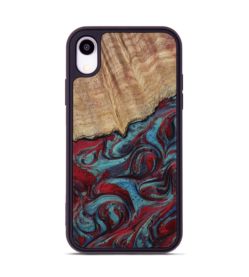 iPhone Xr Wood Phone Case - Una (Red, 817700)