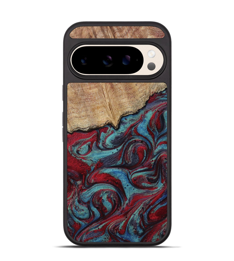 Pixel 10 Wood Phone Case - Una (Red, 817700)