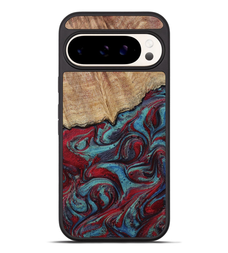 Pixel 9 Pro XL Wood Phone Case - Una (Red, 817700)