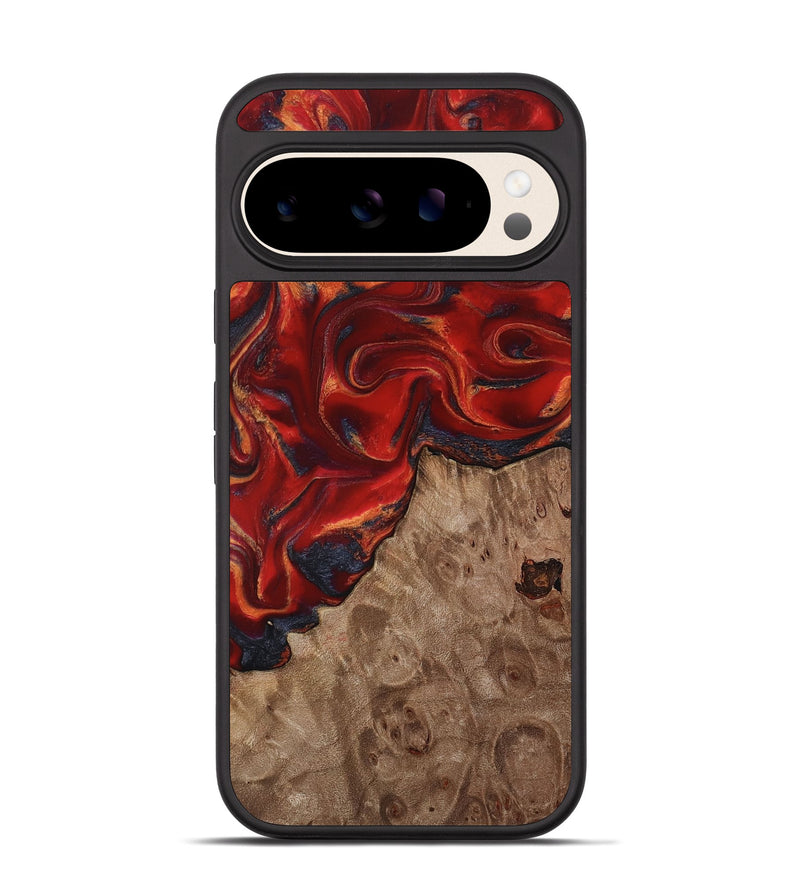 Pixel 10 Wood Phone Case - Abner (Red, 817701)