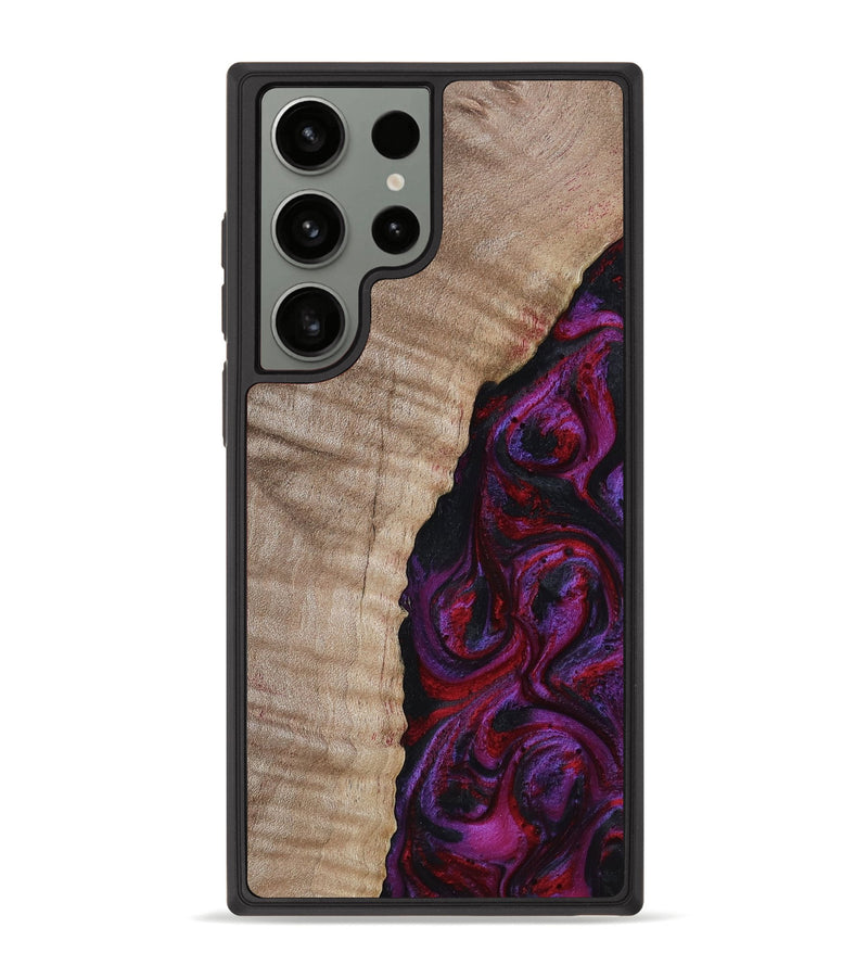 Galaxy S23 Ultra Wood Phone Case - Effie (Red, 817702)