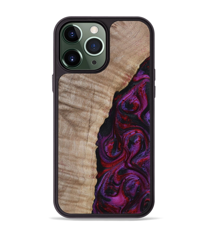 iPhone 13 Pro Max Wood Phone Case - Effie (Red, 817702)