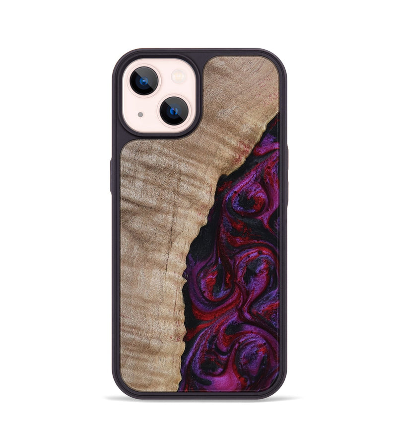 iPhone 14 Wood Phone Case - Effie (Red, 817702)