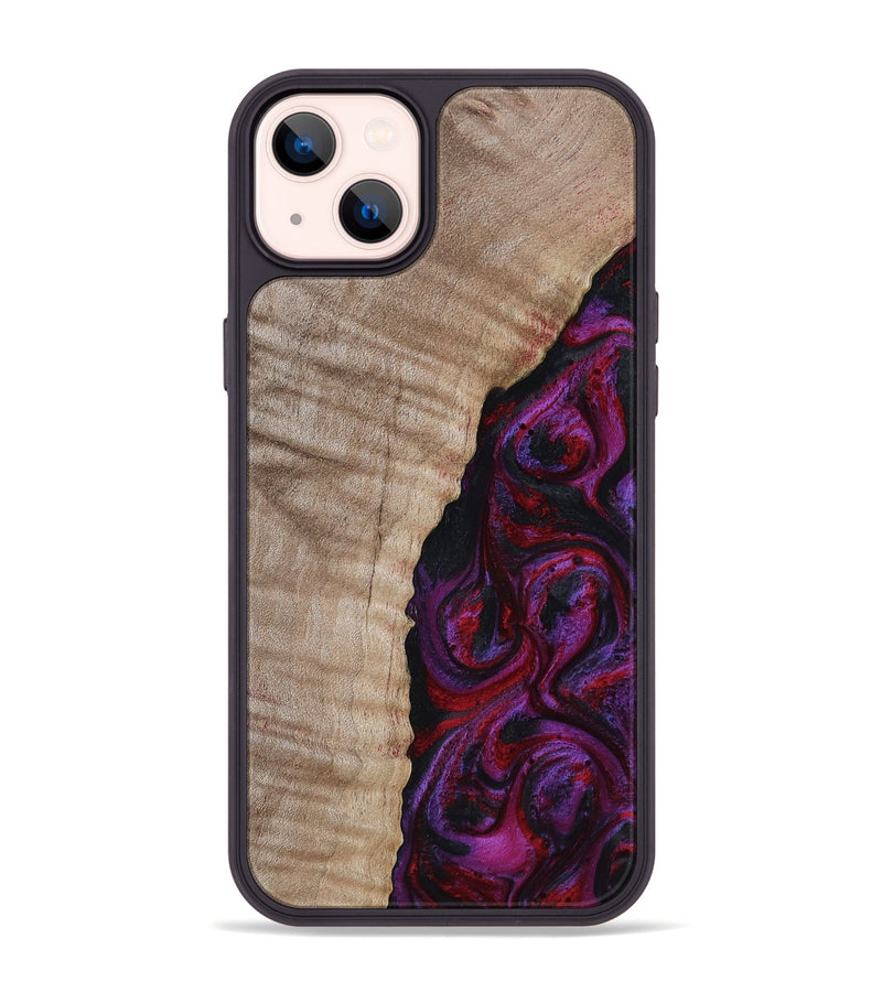 iPhone 14 Plus Wood Phone Case - Effie (Red, 817702)